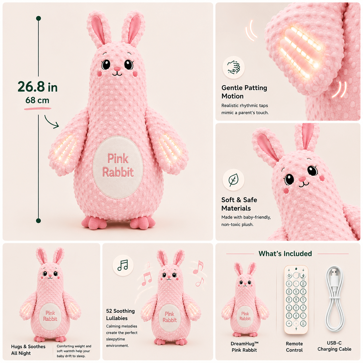 DreamHug™ Soothing Sleep Companion - Lemora Co