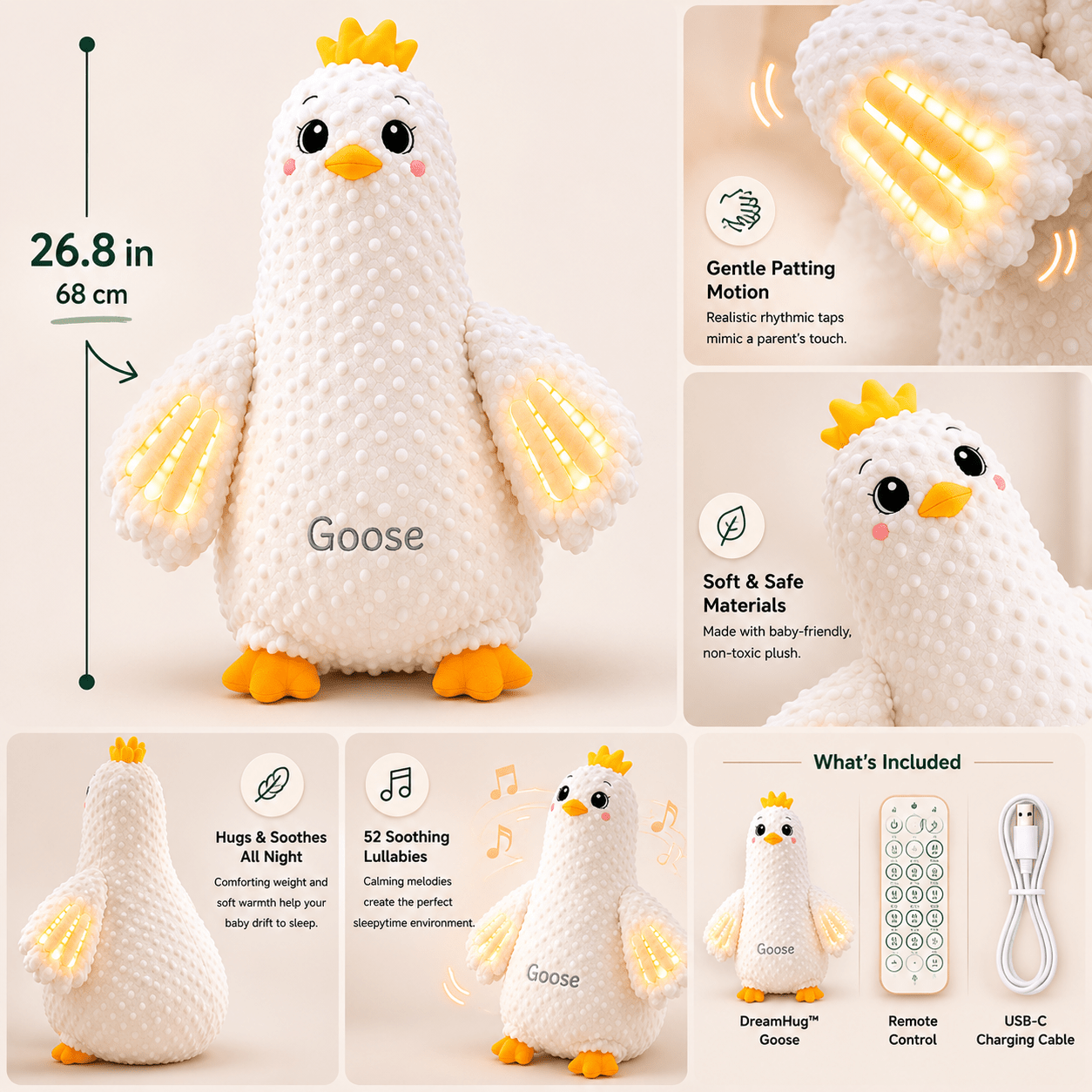 DreamHug™ Soothing Sleep Companion - Lemora Co