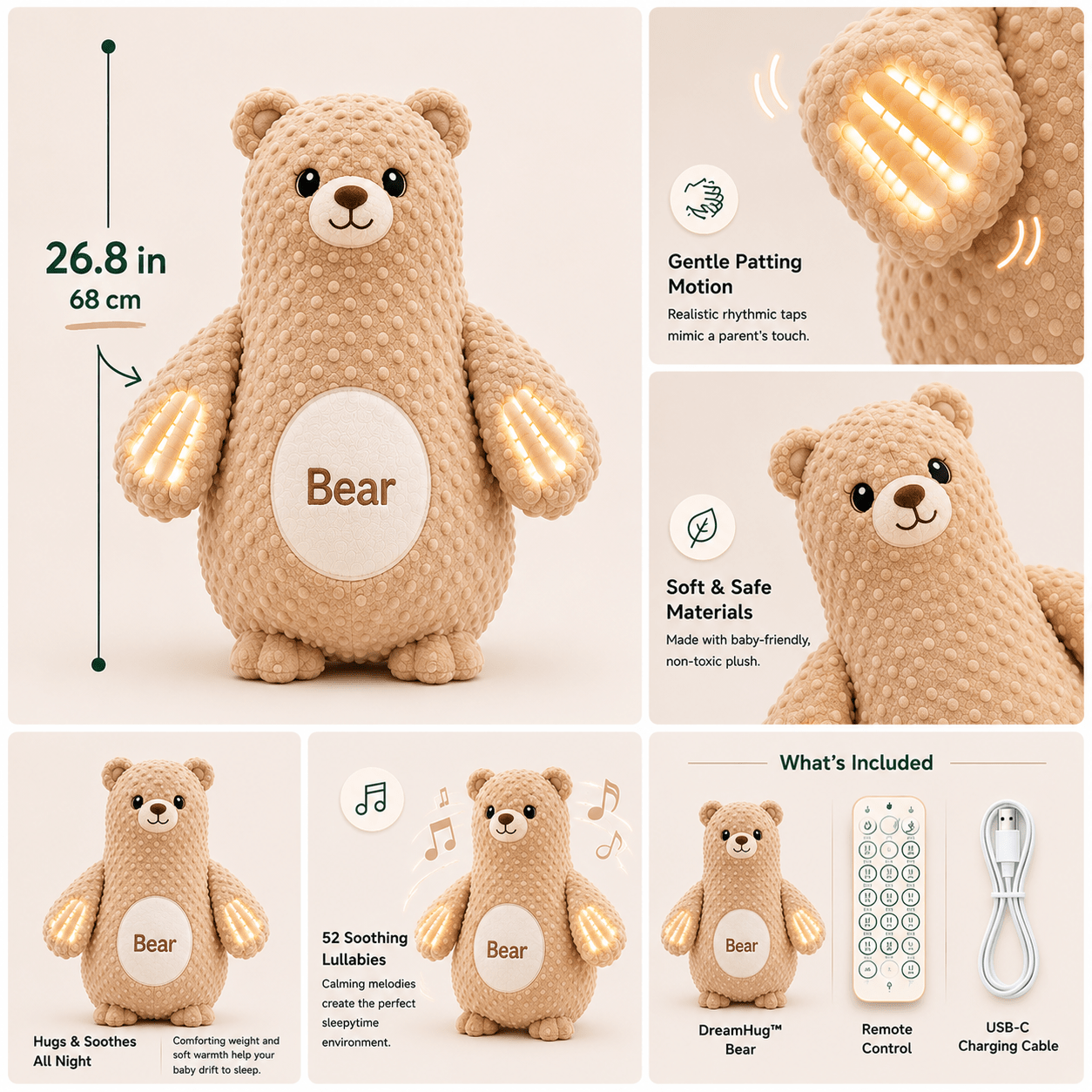 DreamHug™ Soothing Sleep Companion - Lemora Co
